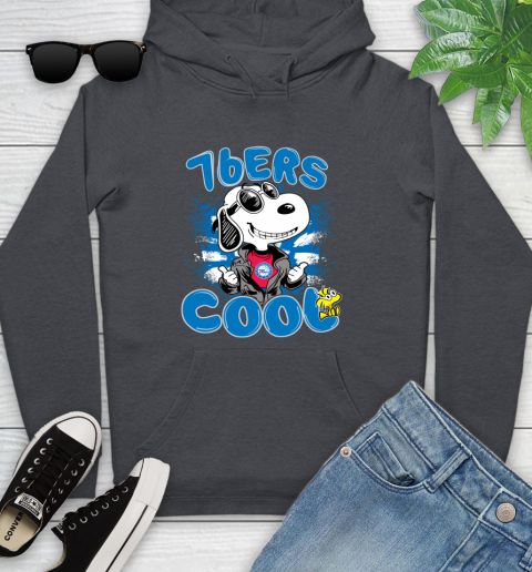 NBA Basketball Philadelphia 76ers Cool Snoopy Shirt Youth Hoodie 8
