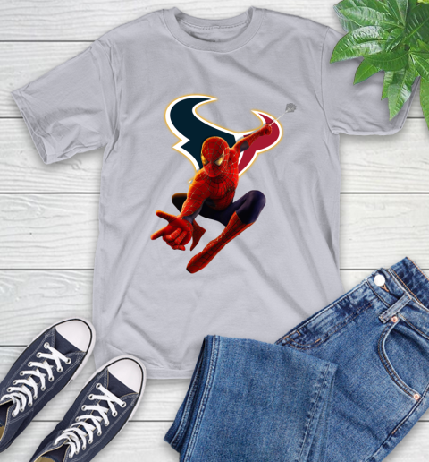 NFL Spider Man Avengers Endgame Football Houston Texans T-Shirt 6