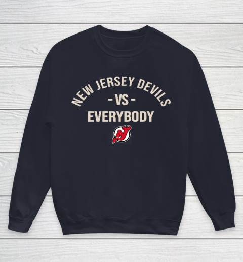 New Jersey Devils Vs Everybody Youth Sweatshirt 2