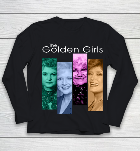 Golden Girls Tshirt Face smile vintage retro The Golden Girls Rose Dorothy Blanche Youth Long Sleeve