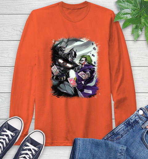 Toronto Raptors MLB Basketball Batman Fighting Joker DC Comics Long Sleeve T-Shirt 5