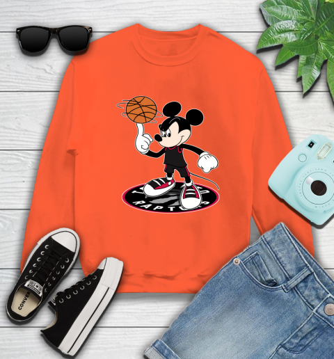 NBA Basketball Toronto Raptors Cheerful Mickey Disney Shirt not broken the mould Sweatshirt 4