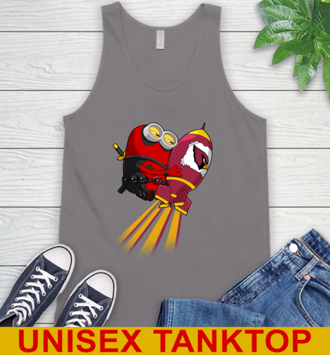 NFL Football Arizona Cardinals Deadpool Minion Marvel Shirt Tank Top 6