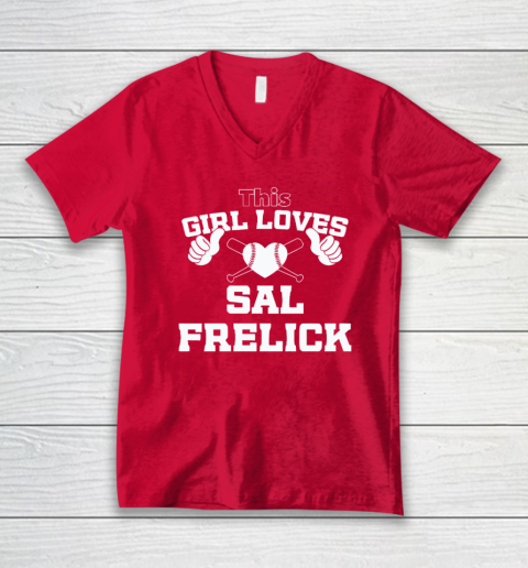This Girl Loves Sal Frelick V-Neck T-Shirt 5