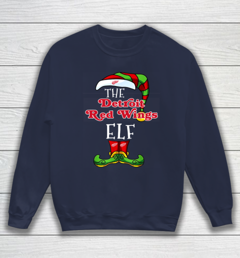 Detroit Red Wings Christmas ELF Funny NHL Sweatshirt 2
