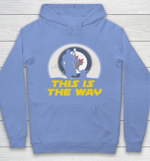 Winnipeg Jets NHL Ice Hockey Star Wars Yoda And Mandalorian This Is The Way Hoodie 8
