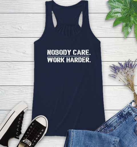 Lamar Jackson Nobody Cares Work Harder Racerback Tank 10