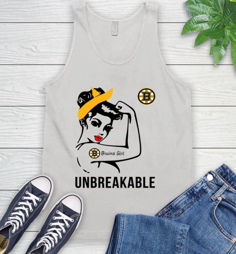 NHL Boston Bruins Girl Unbreakable Hockey Sports Tank Top