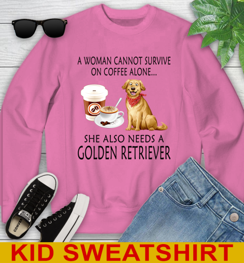 Women cannot survive on coffee alone she also need a GOLDEN tshirt 99