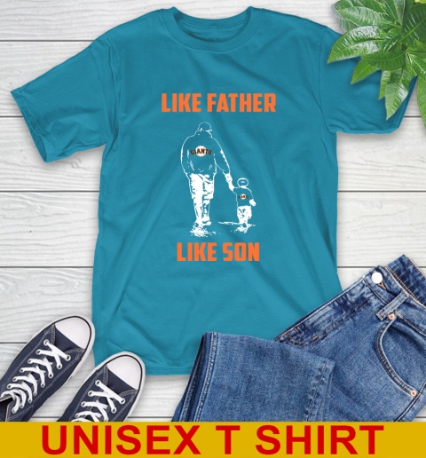 San Francisco Giants MLB Baseball Like Father Like Son Sports T-Shirt 9