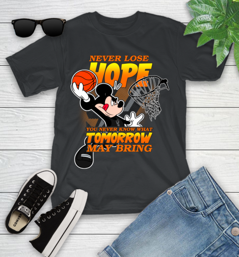 San Antonio Spurs NBA Basketball Mickey Disney Never Lose Hope Youth T-Shirt