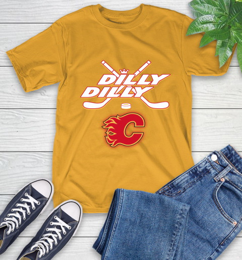 NHL Calgary Flames Dilly Dilly Hockey Sports T-Shirt 3
