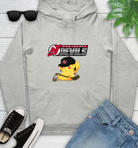 NHL Pikachu Hockey Sports New Jersey Devils Youth Hoodie