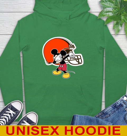 Cleveland Browns NFL Football Dabbing Mickey Disney Sports Hoodie 8