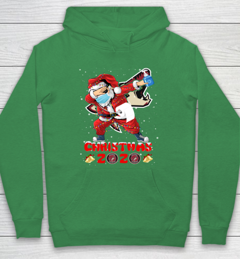 Arizona Coyotes Funny Santa Claus Dabbing Christmas 2020 NHL Hoodie 5