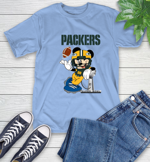 NFL Green Bay Packers Mickey Mouse Disney Super Bowl Football T Shirt T-Shirt 11