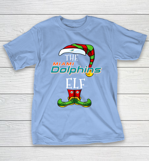 Miami Dolphins Christmas ELF Funny NFL T-Shirt 10