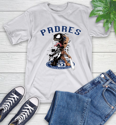 MLB San Diego Padres Baseball Venom Groot Guardians Of The Galaxy T-Shirt 12