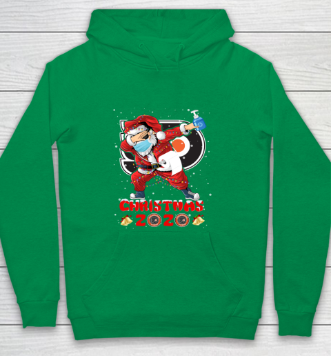 Philadelphia Flyers Funny Santa Claus Dabbing Christmas 2020 NHL Youth Hoodie 4