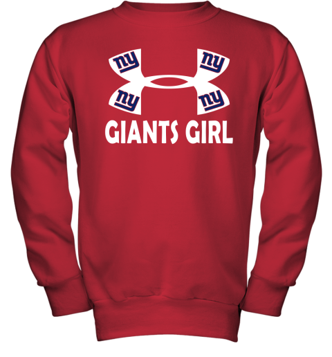 NFL New York Giants Girl Under Armour Football Sports URJxZ4I8ytS youth sweatshirt 47 95 151514 front red