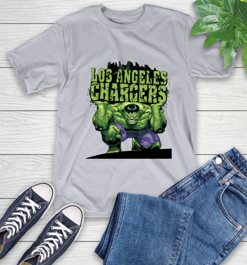Los Angeles Chargers NFL Football Incredible Hulk Marvel Avengers Sports T-Shirt 6