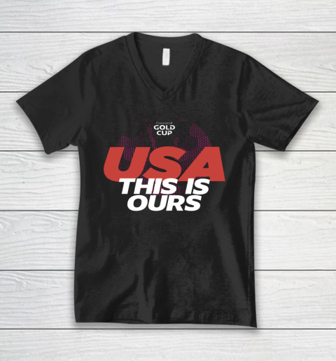 USA Concacaf Gold Cup 2021 V-Neck T-Shirt