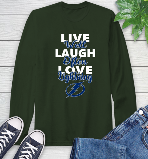 NHL Hockey Tampa Bay Lightning Live Well Laugh Often Love Shirt Long Sleeve T-Shirt 6