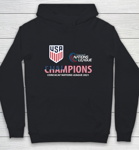 USA Man Soccer 2021 Concacaf Nations League Champions Youth Hoodie