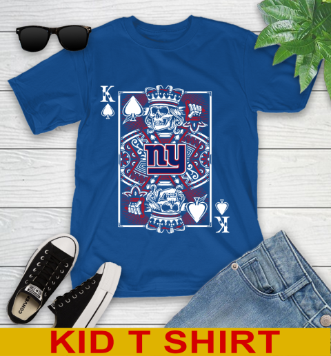 New York Giants NFL Football The King Of Spades Death Cards Shirt Youth T-Shirt 10