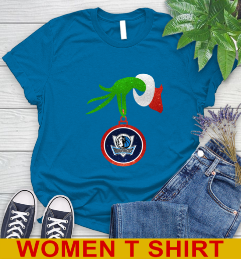 Dallas Mavericks Grinch Merry Christmas NBA Basketball Women's T-Shirt 7