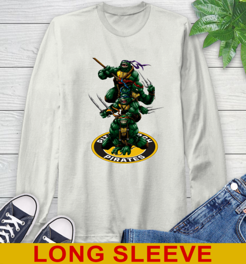 MLB Baseball Pittsburgh Pirates Teenage Mutant Ninja Turtles Shirt Long Sleeve T-Shirt 12