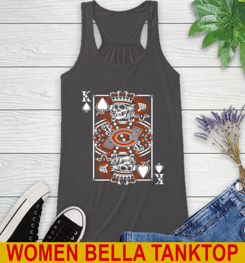 Chicago Bears NFL Football The King Of Spades Death Cards Shirt Racerback Tank 10