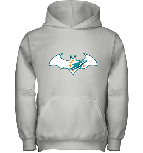We Are The Miami Dolphins Batman NFL Mashup Youth Hoodie