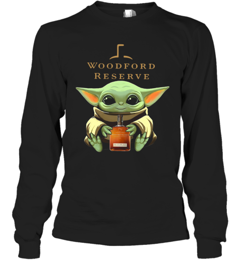 Baby Yoda Hug Woodford Reserve Long Sleeve T-Shirt