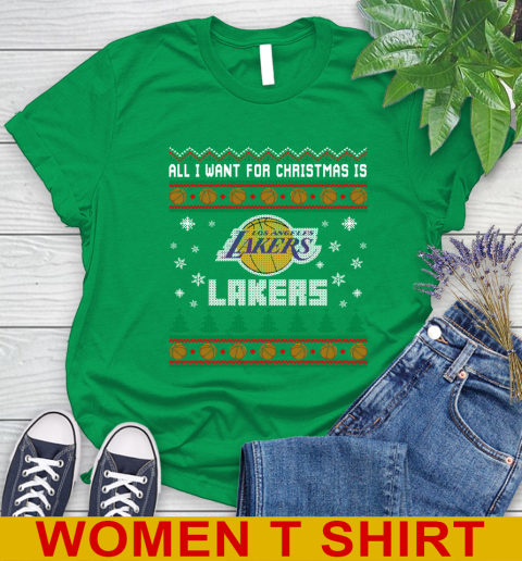 NBA Basketball All I Want For Christmas Is Los Angeles Lakers 91