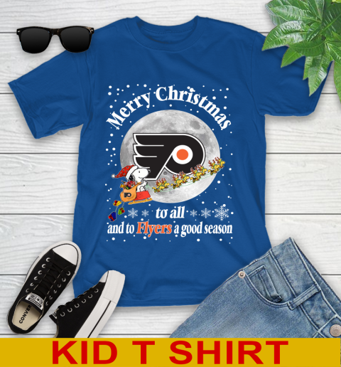 Philadelphia Flyers Merry Christmas To All And To Flyers A Good Season NHL Hockey Sports Youth T-Shirt 10