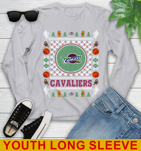 Cleveland Cavaliers Merry Christmas NBA Basketball Loyal Fan Youth Long Sleeve 5