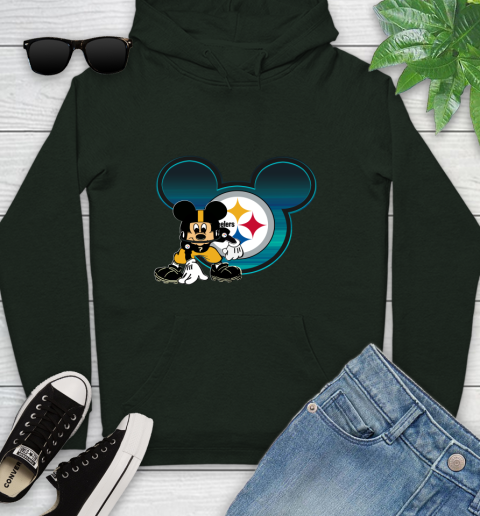 NFL Pittsburgh Steelers Mickey Mouse Disney Football T Shirt Youth Hoodie 13