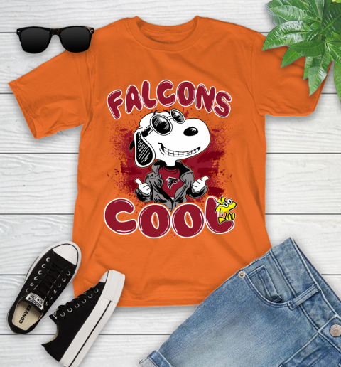 NFL Football Atlanta Falcons Cool Snoopy Shirt Youth T-Shirt 8