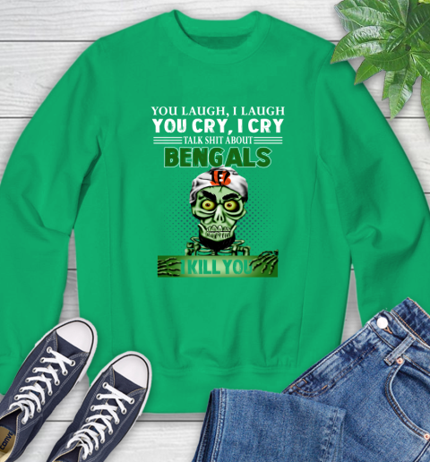 NFL Talk Shit About Cincinnati Bengals I Kill You Achmed The Dead Terrorist Jeffrey Dunham Football Sweatshirt 7
