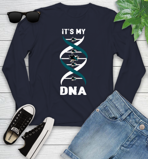 San Jose Sharks NHL Hockey It's My DNA Sports Youth Long Sleeve 2