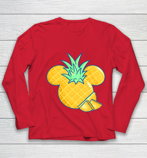 Disney Mickey Friends Mickey Pineapple Logo Youth Long Sleeve 8