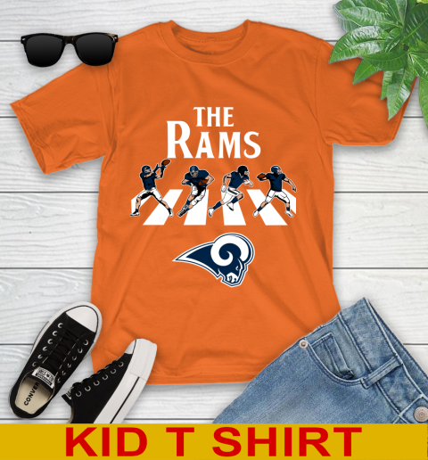 NFL Football Los Angeles Rams The Beatles Rock Band Shirt Youth T-Shirt 8