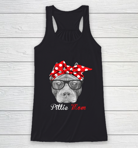 Dog Mom Shirt Pittie Mom Shirt for Pitbull Dog Lovers Mothers Day Racerback Tank