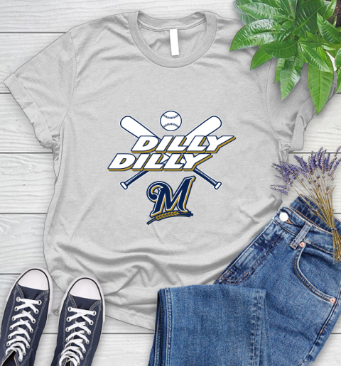 MLB Milwaukee Brewers Dilly Dilly Baseball Sports Women's T-Shirt