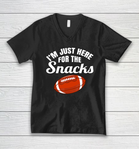 I'm Just Here For The Snacks American Football Season V-Neck T-Shirt