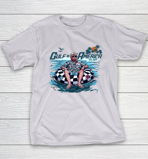 Funny Trump Shirt Gulf Of Us America Est 2025 Youth T-Shirt 3