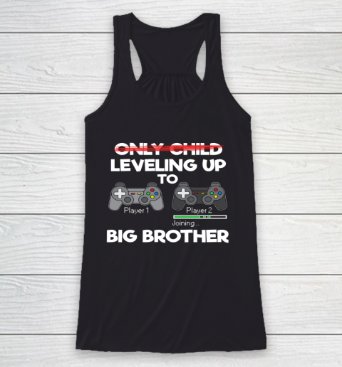 Soon To Be Big Bro Cute Pregnancy 2021 Gifts for Brother Racerback Tank