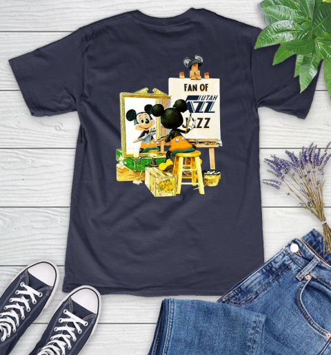 NBA Basketball Utah Jazz Mickey Drawing Shirt 81