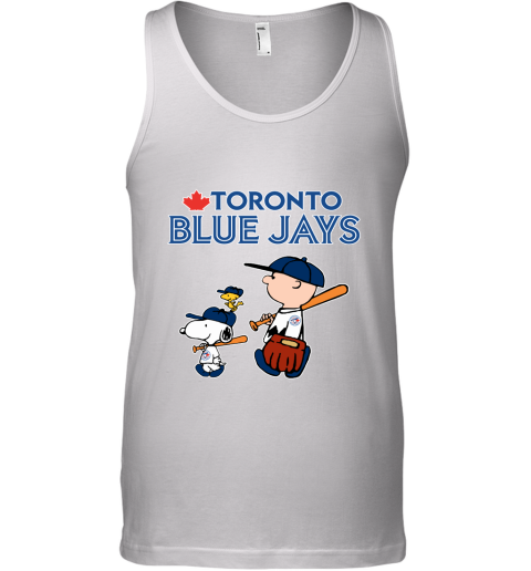 Toronto Blue Jays Let's Play Baseball Together Snoopy MLB Tank Top